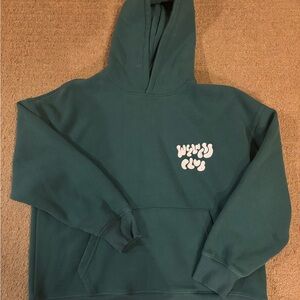 Oversized Cotton-On Wellness Club Forest Green Hoodie